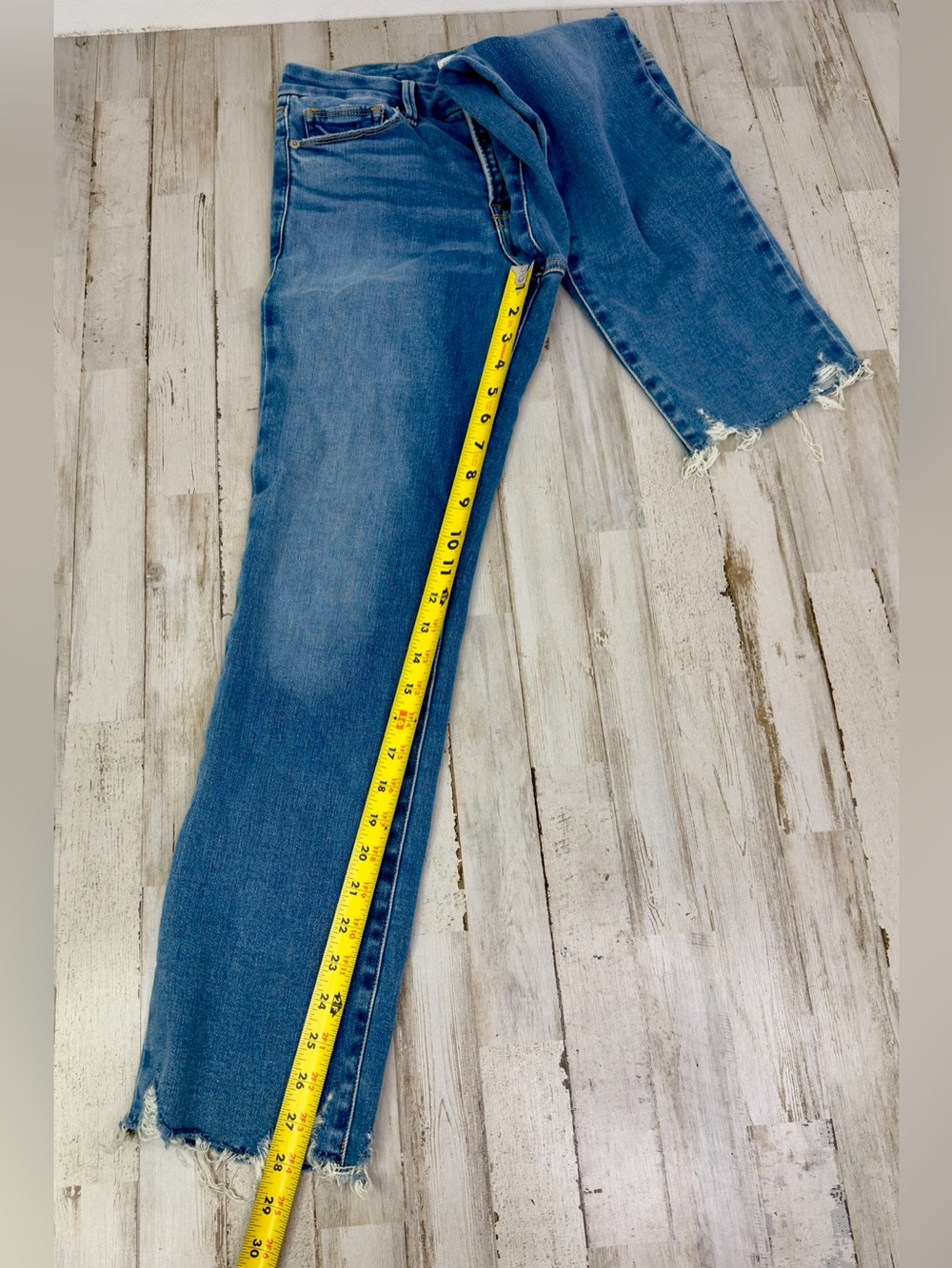 Good American Womens 2/26 (28x28) Jeans Straight Leg High Rise Denim - Picture 8 of 11
